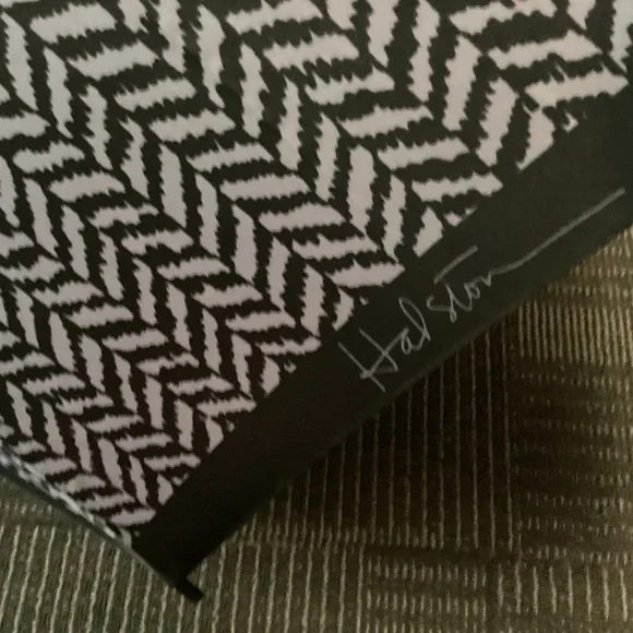 HALSTON vintage, beautiful umbrella, purples, and black - Picture 4 of 7